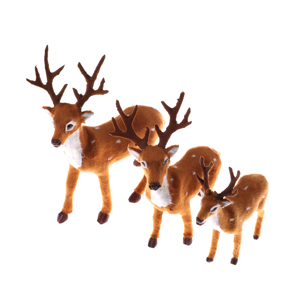 Nutcracker Figurine - Mainan rusa Natal, dekorasi Tahun Baru,