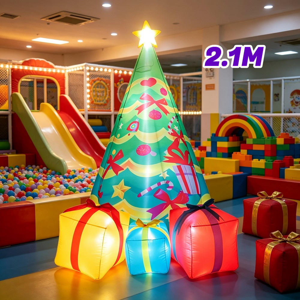 2,1M Kotak Hadiah Natal dengan - Christmas Lights Outdoor ulasan dan harga
