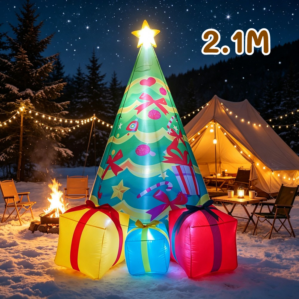 2,1M Kotak Hadiah Natal dengan - Christmas Lights Outdoor ulasan dan harga