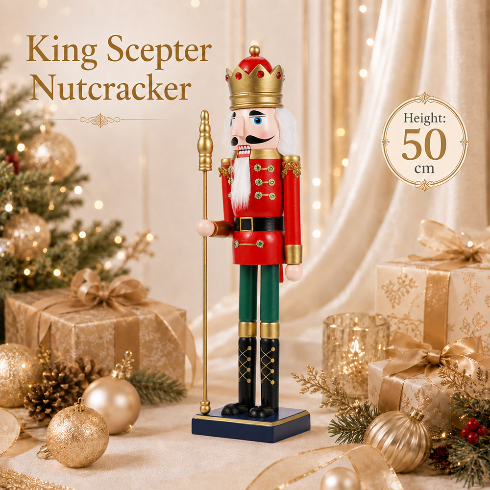 Boneka Raja Nutcracker Kayu 50 - Nutcracker Figurine ulasan dan harga