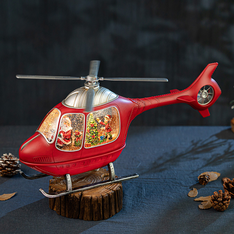 Bola Salju Helikopter Natal de - Snow Globe Musical ulasan dan harga