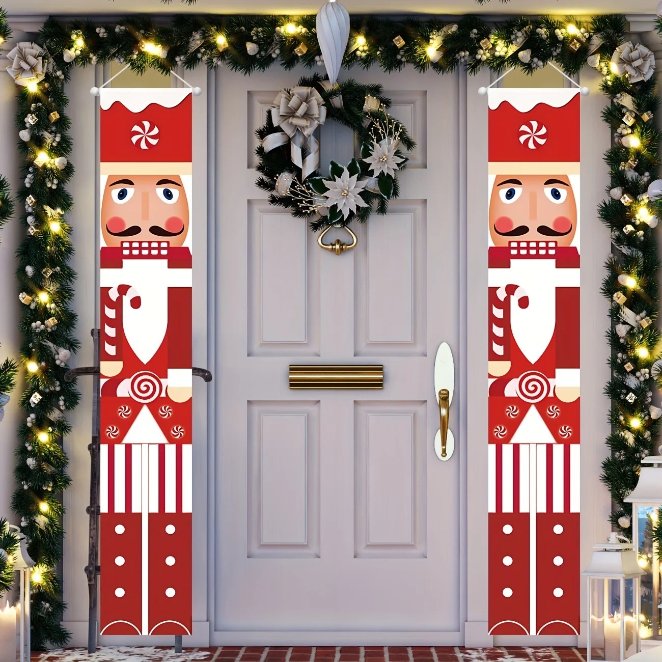 Set Spanduk Natal Motif Prajur - Nutcracker Figurine ulasan dan harga