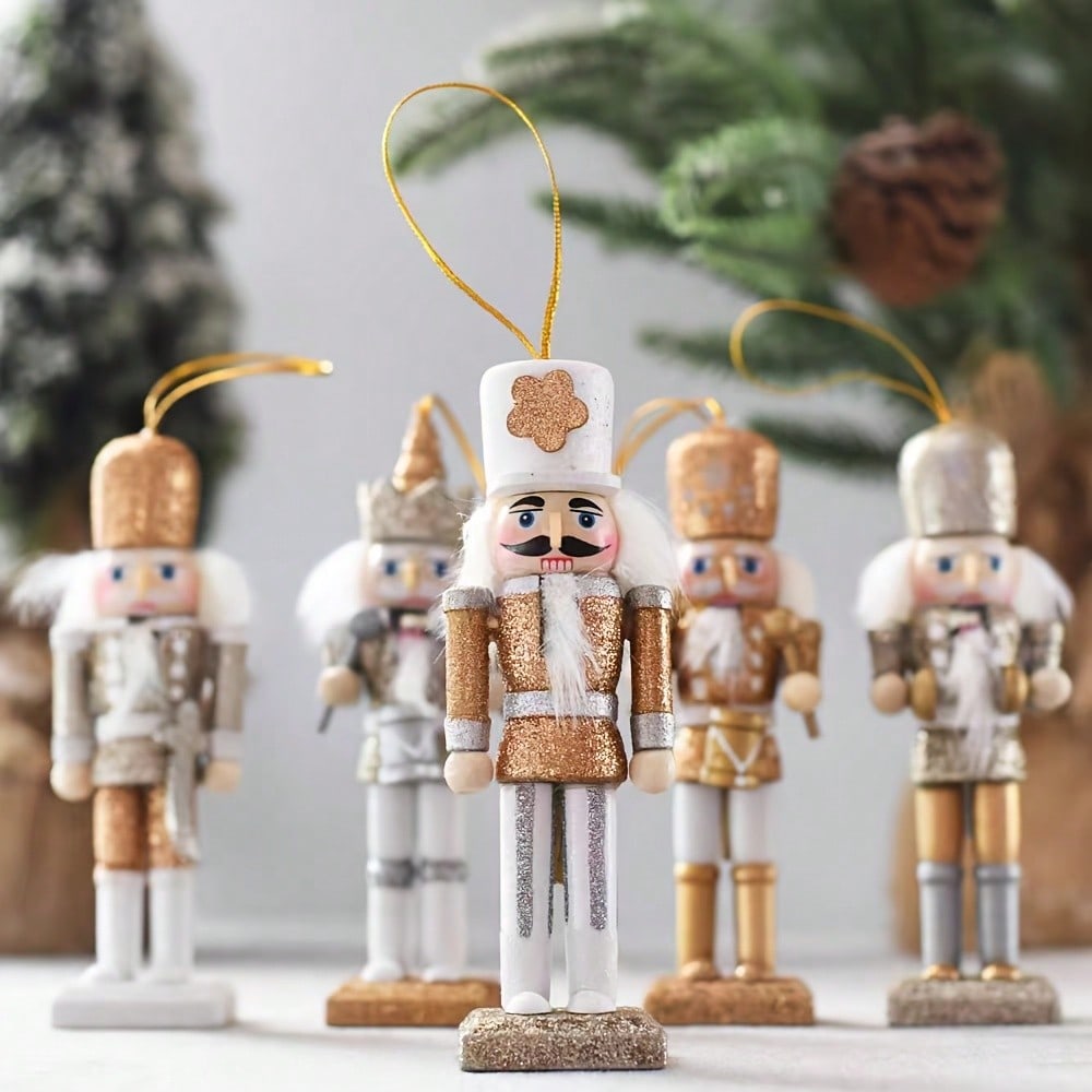 5 buah Set Hiasan Gantung Bone - Nutcracker Figurine ulasan dan harga